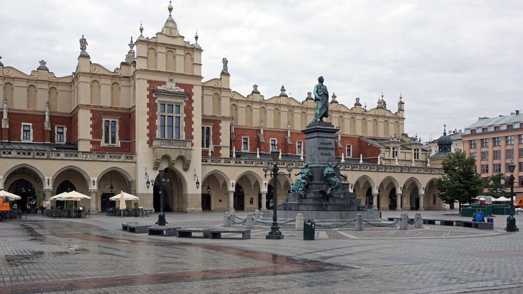 The Renaissance Cloth Hall in the Main Market Square of Kraków's Old Town