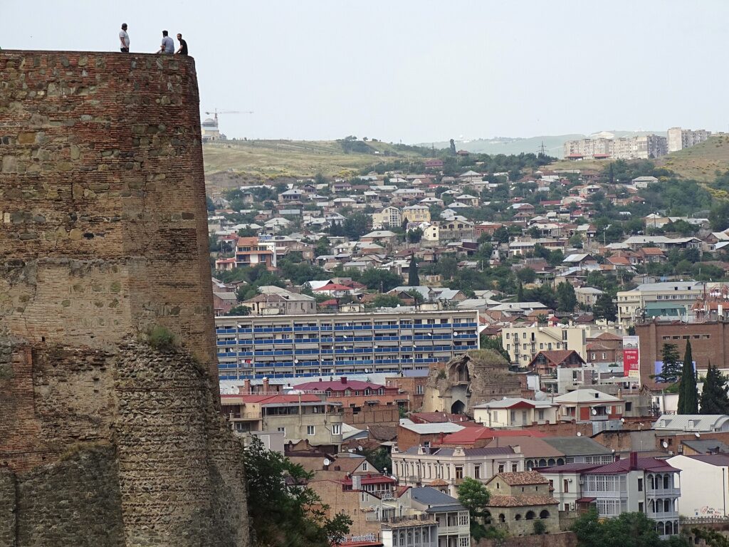 Narikala Fortress above the rooftops of Tbilisi's Old Town