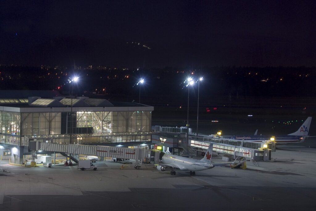 The Fairmont Vancouver Airport hotel inside the YVR terminal