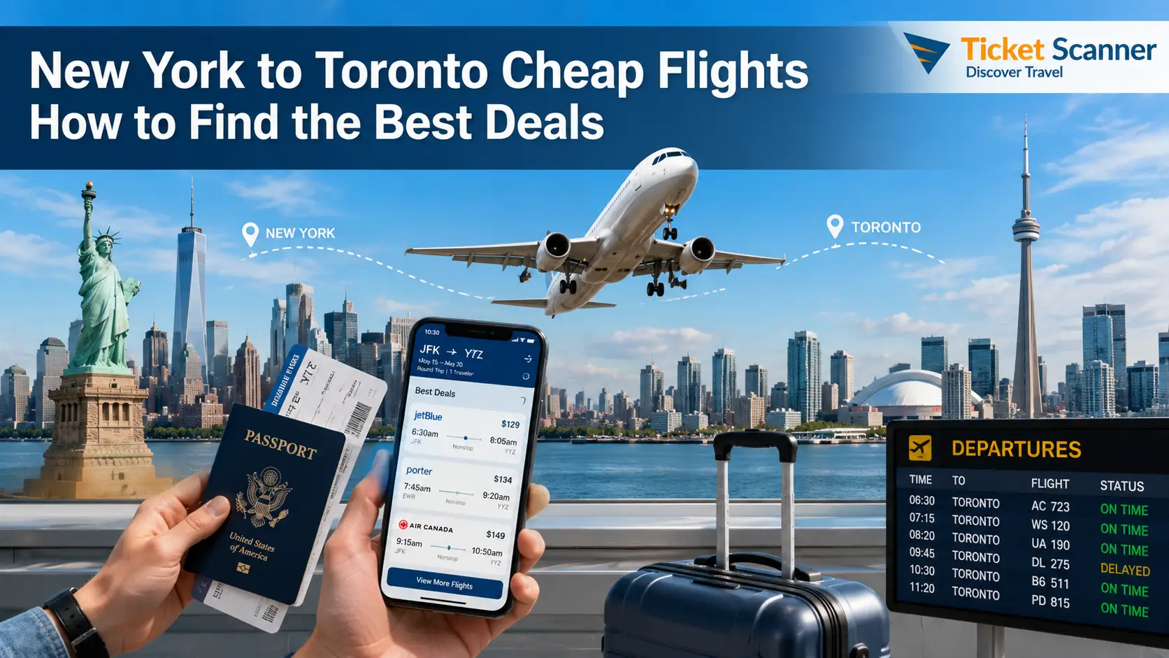 New York to Toronto Cheap Flights: How to Find the Best Deals