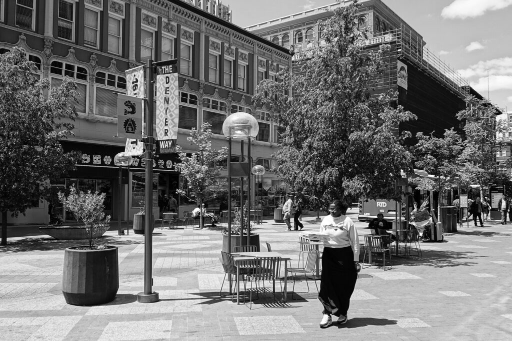 The 16th Street pedestrian corridor through downtown Denver