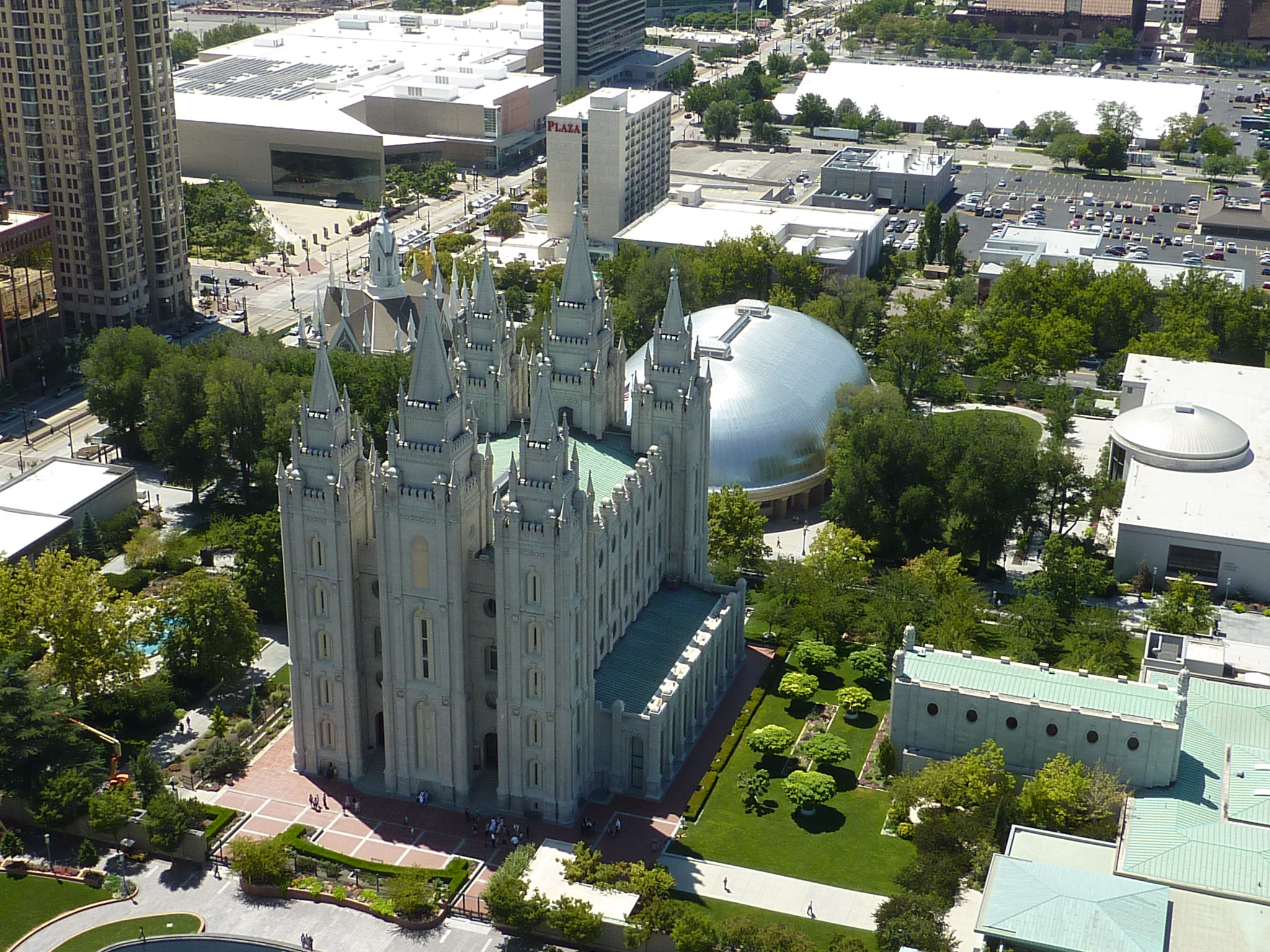 Temple Square in downtown Salt Lake City