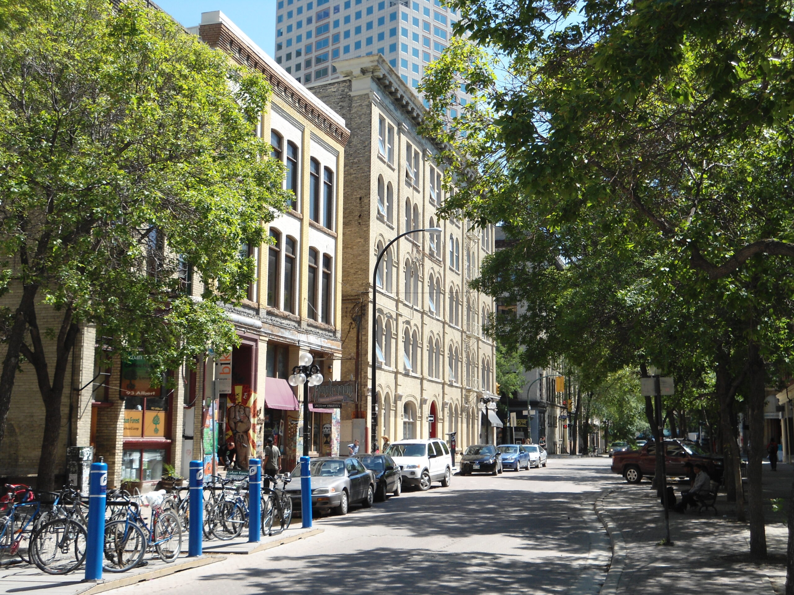 Albert Street in the Exchange District of Winnipeg