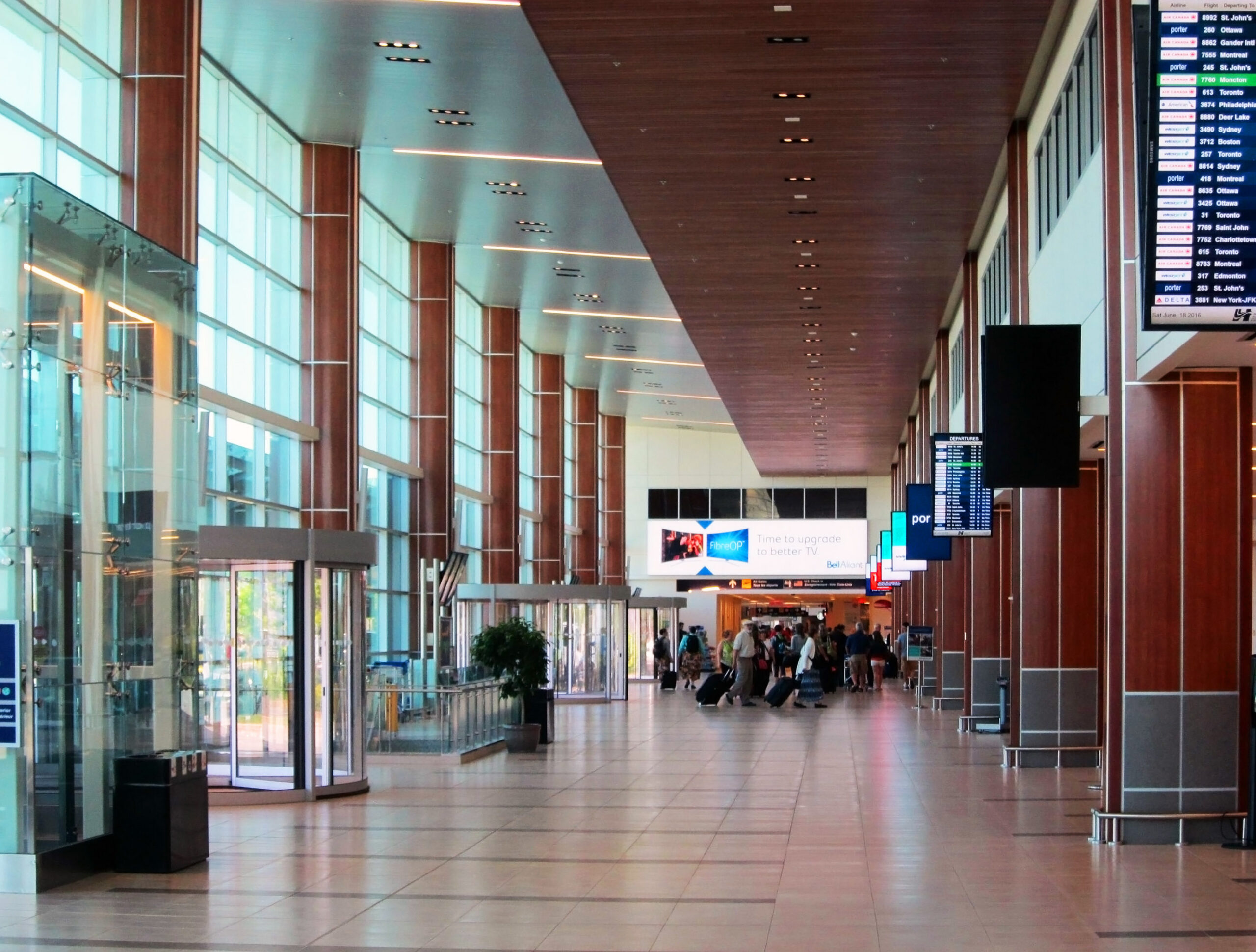 Check-in hall at Halifax Stanfield International Airport