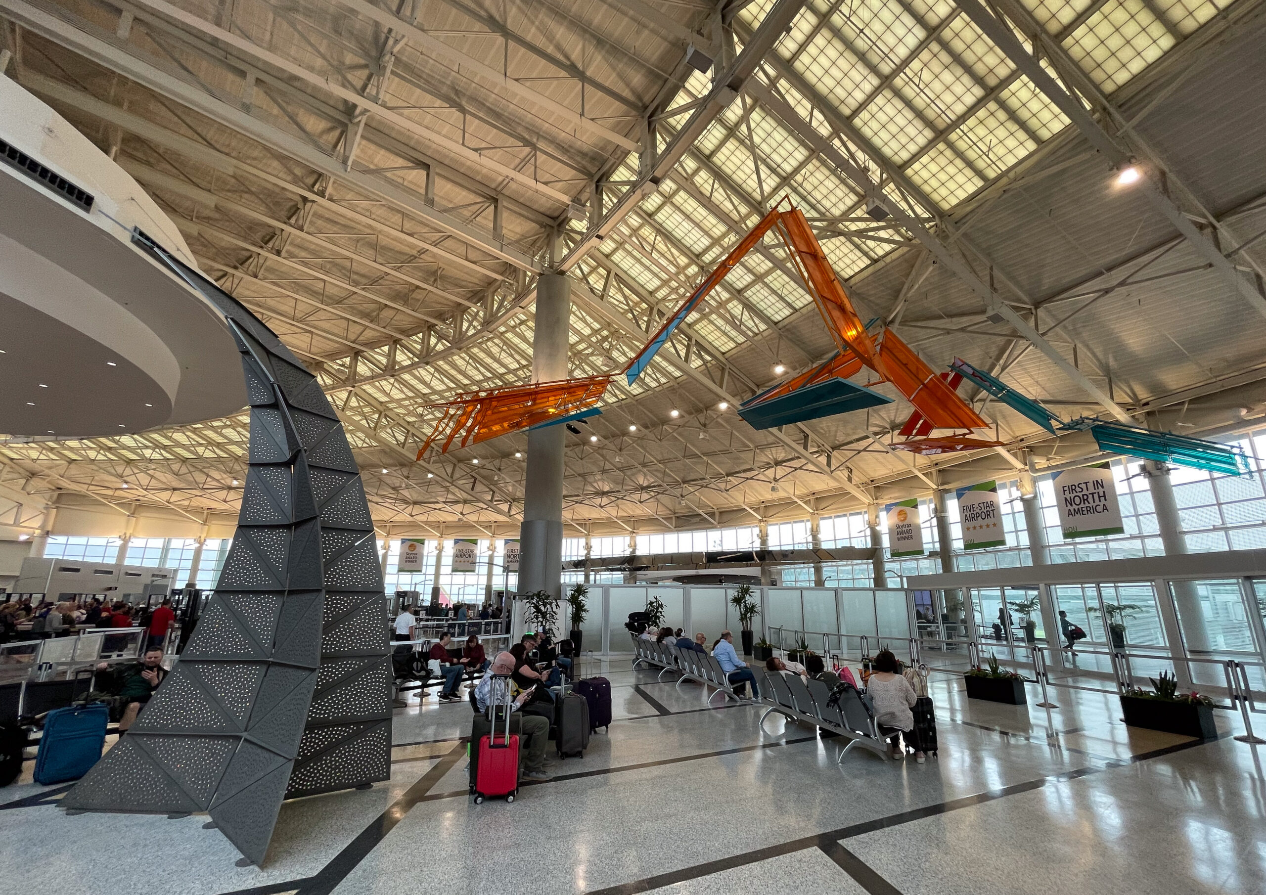 Interior of William P. Hobby Airport in Houston