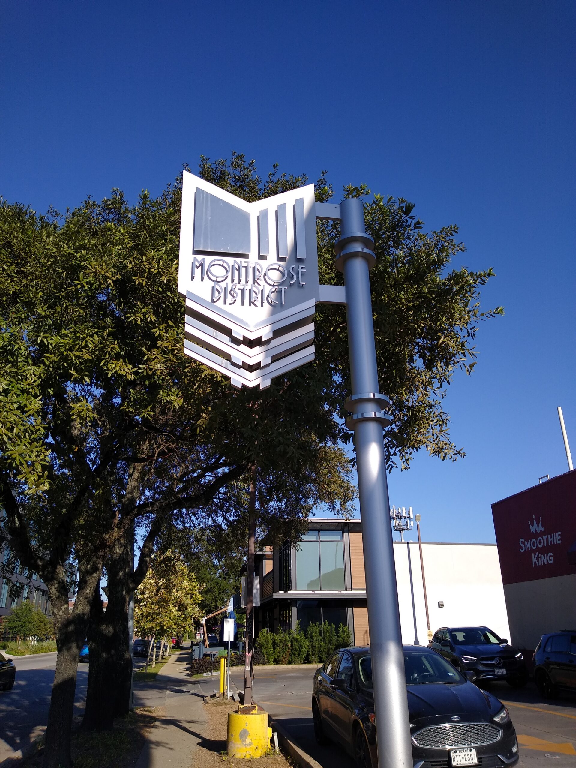 Montrose neighborhood district sign in Houston