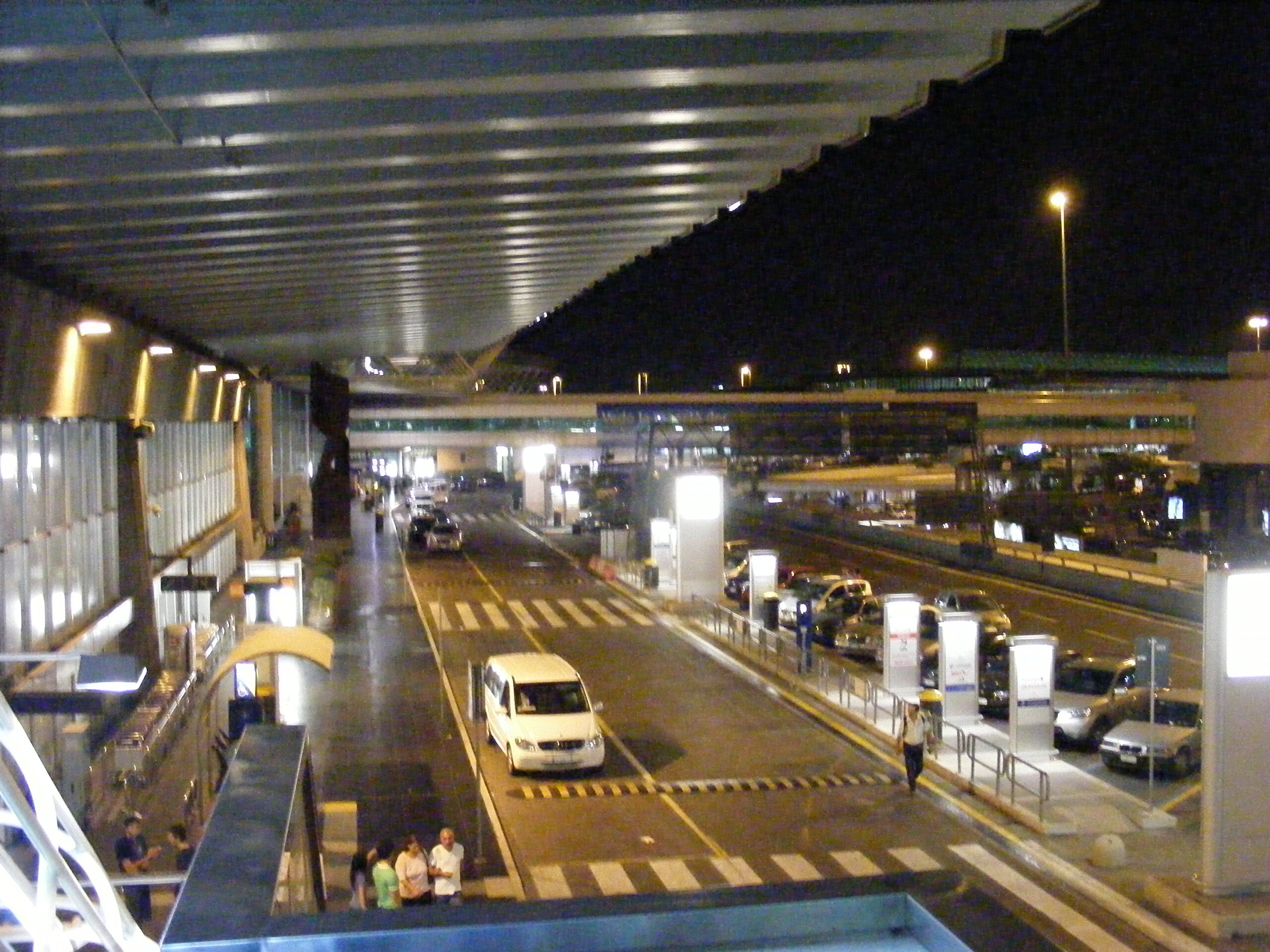 Main entrance at Rome Fiumicino Airport