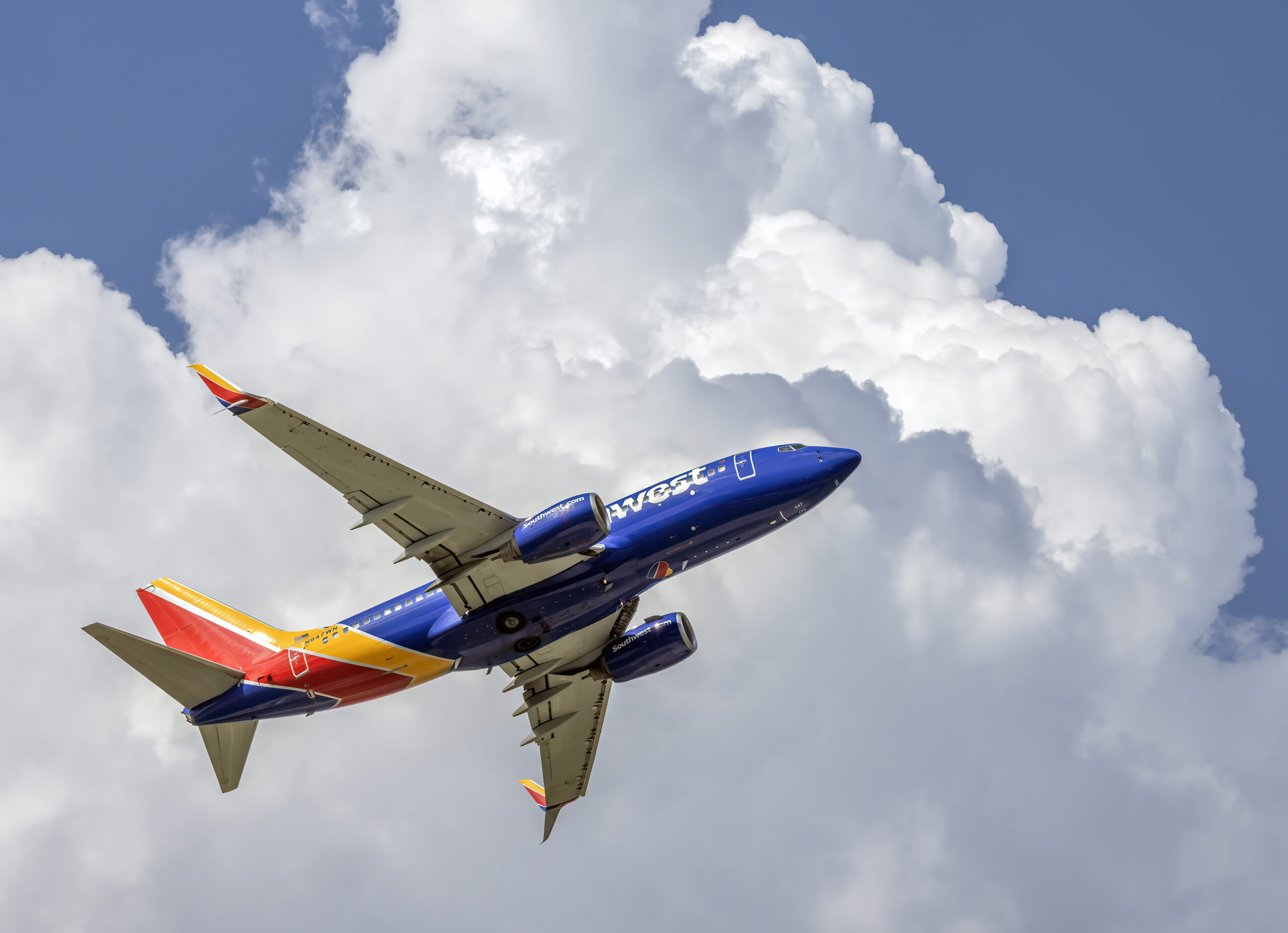 A Southwest Airlines jet at BWI Marshall Airport