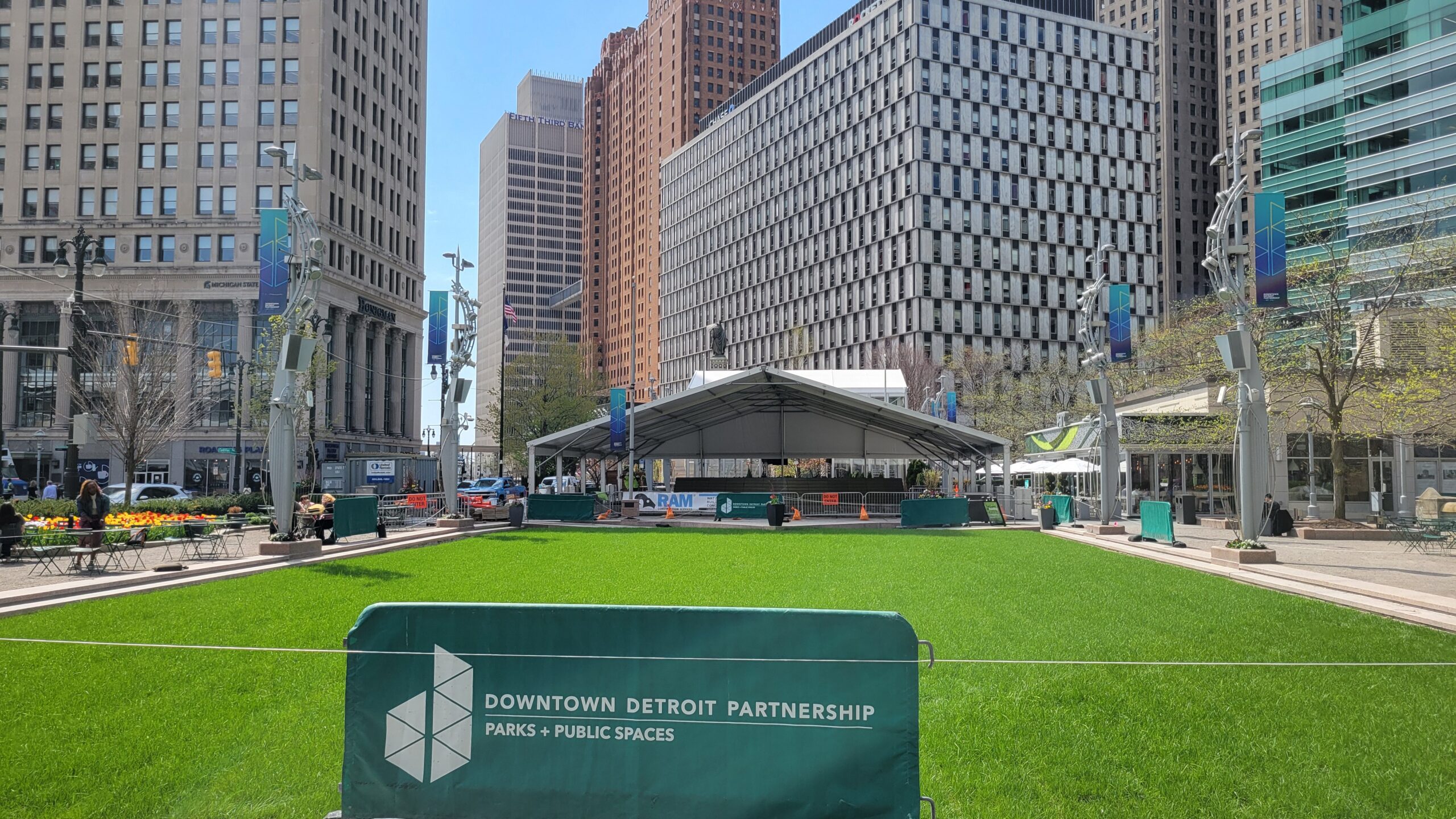 Campus Martius Park in downtown Detroit