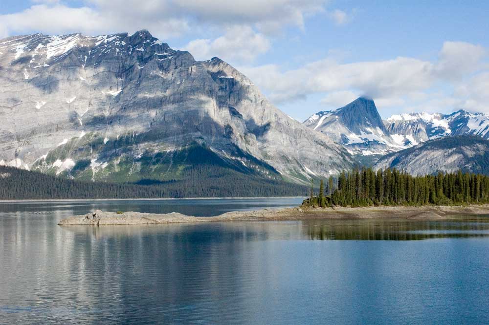 Upper Kananaskis Lake in Kananaskis Country