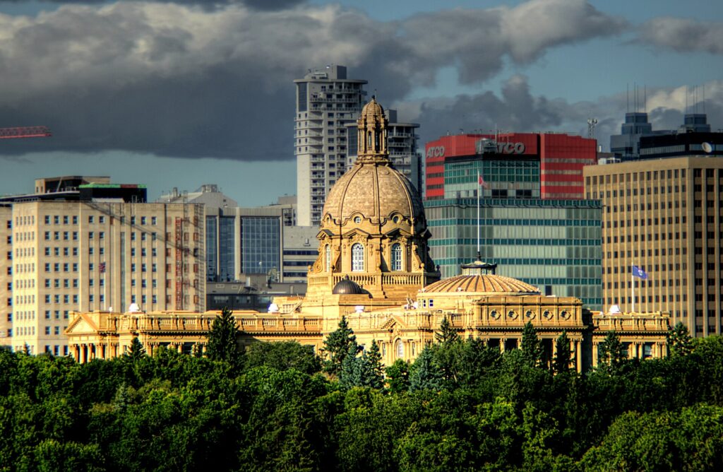 The Alberta Legislature Building in Edmonton