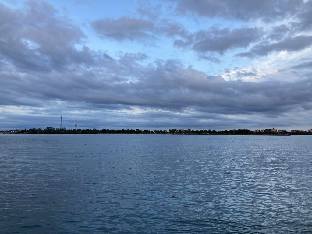 Belle Isle Park and the Detroit River in Detroit