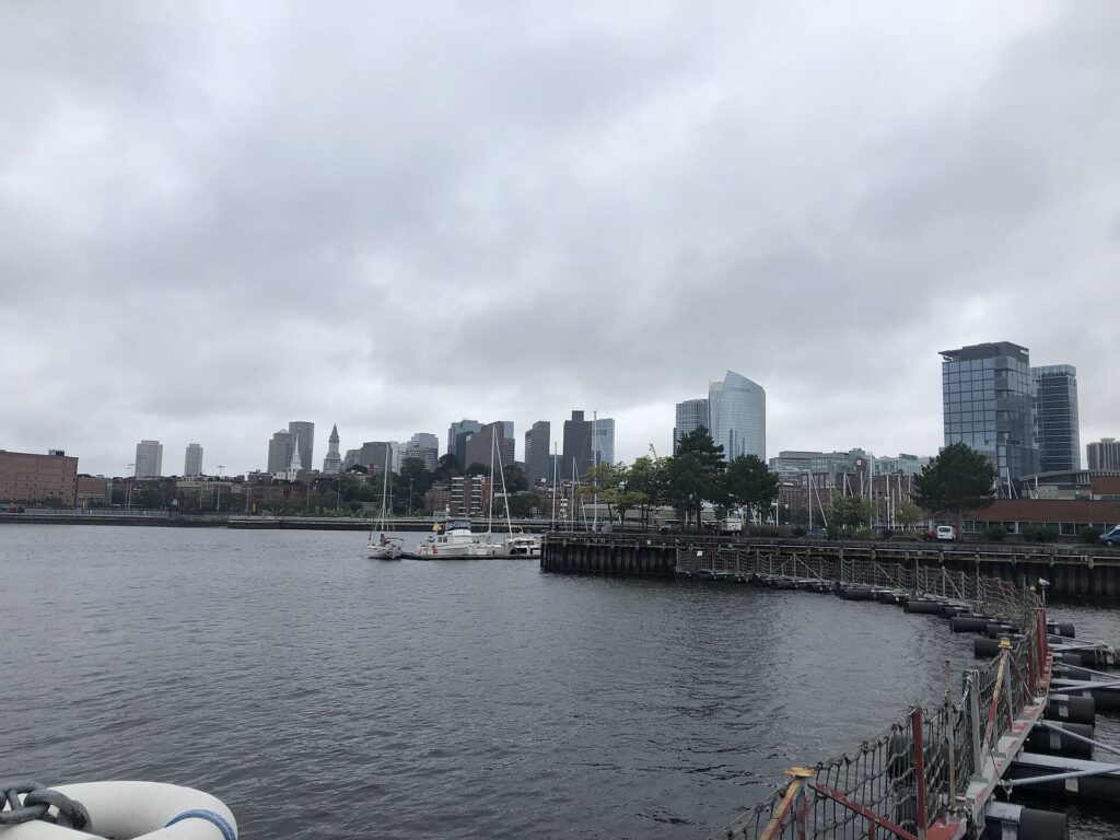 The Boston skyline across the Charles River