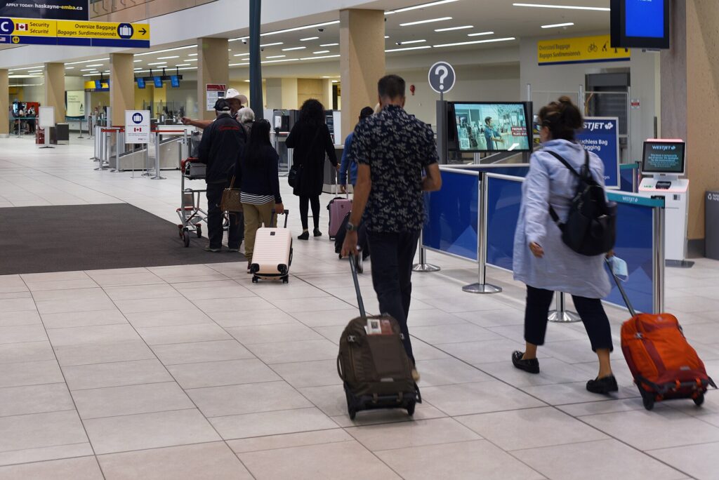 The terminal at Calgary International Airport (YYC)