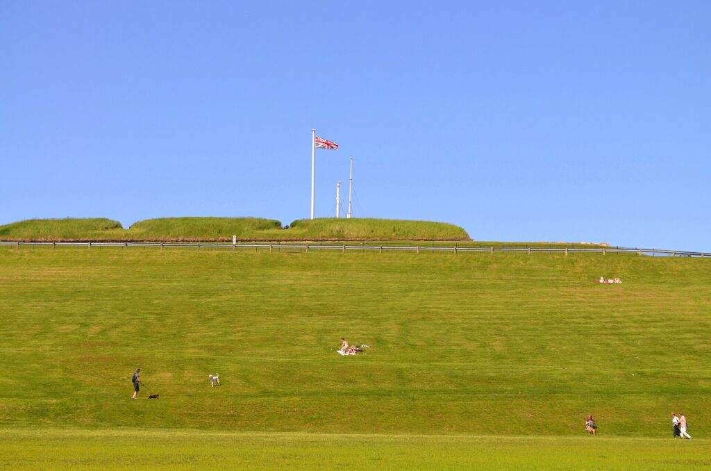 The slopes of Citadel Hill in Halifax