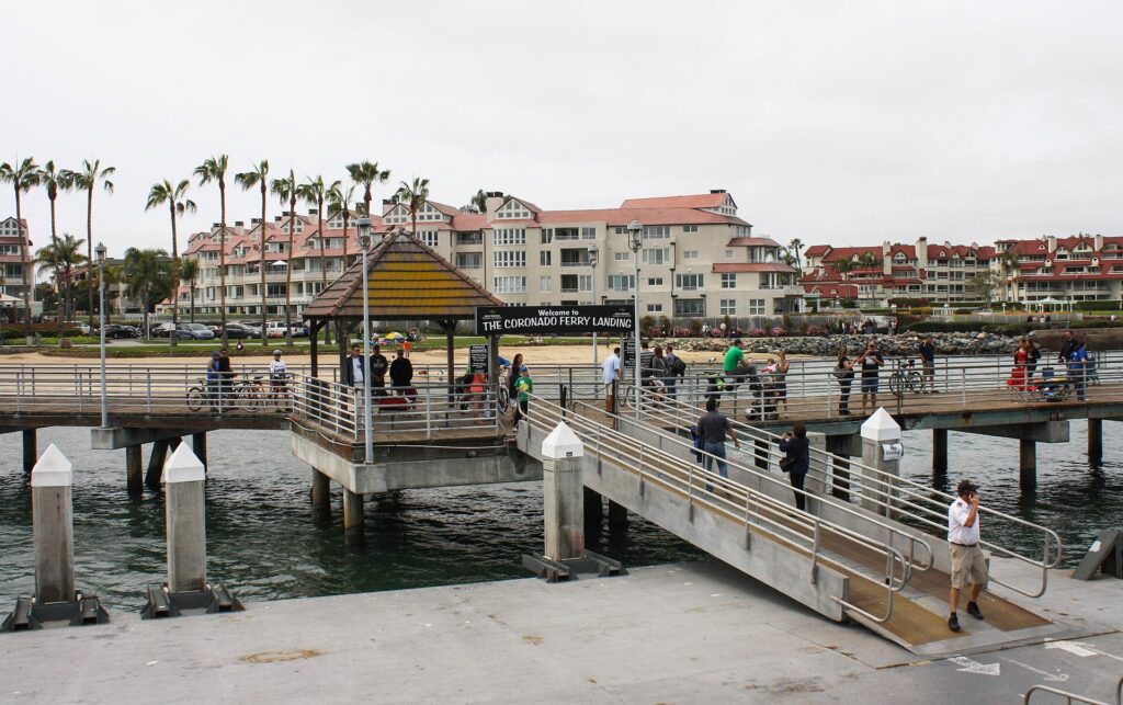 The Coronado Ferry Landing on San Diego Bay