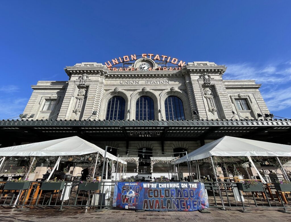 The Beaux-Arts facade of Denver Union Station in LoDo