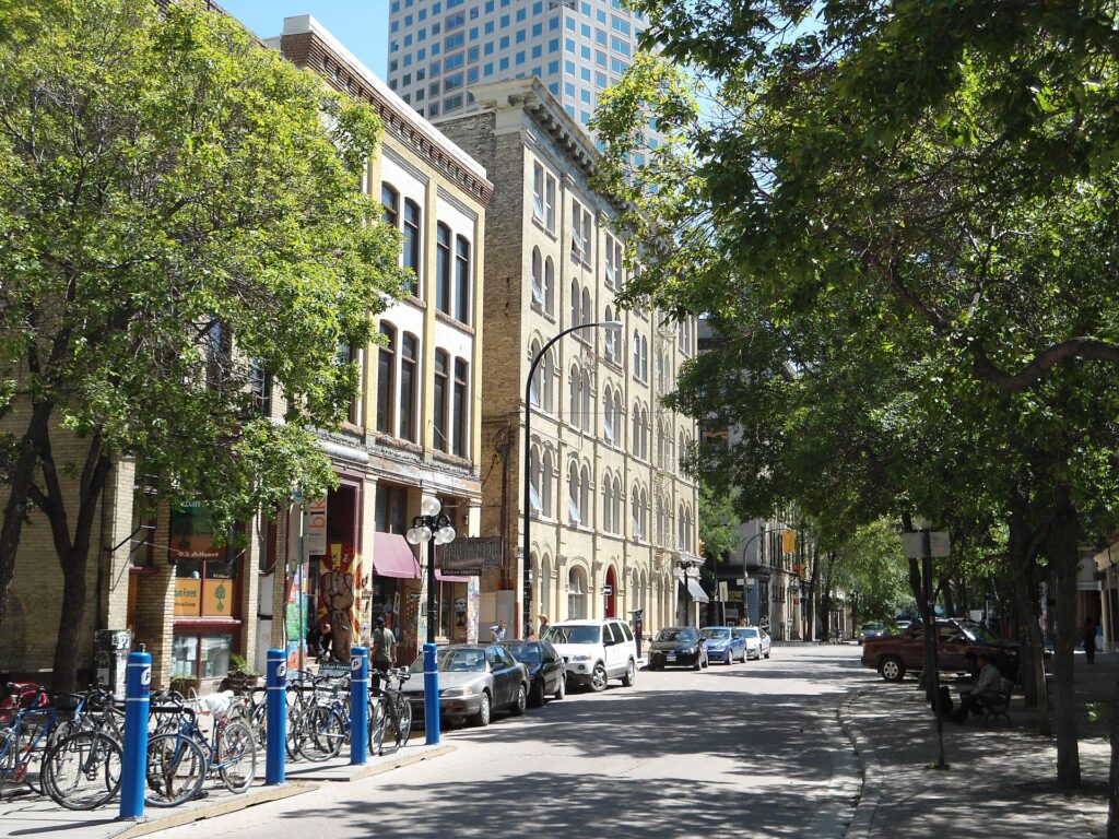 Albert Street in Winnipeg's Exchange District