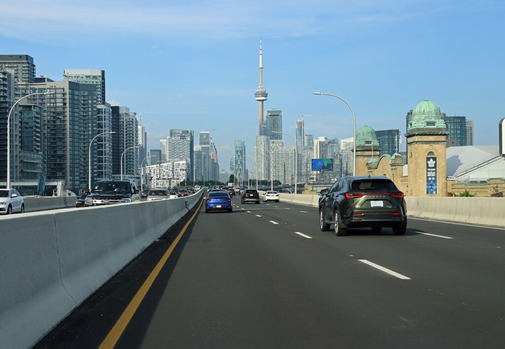 Traffic on the Gardiner Expressway, Toronto