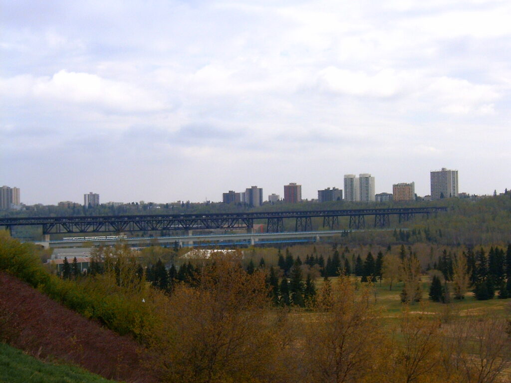 The High Level Bridge over the North Saskatchewan River in Edmonton