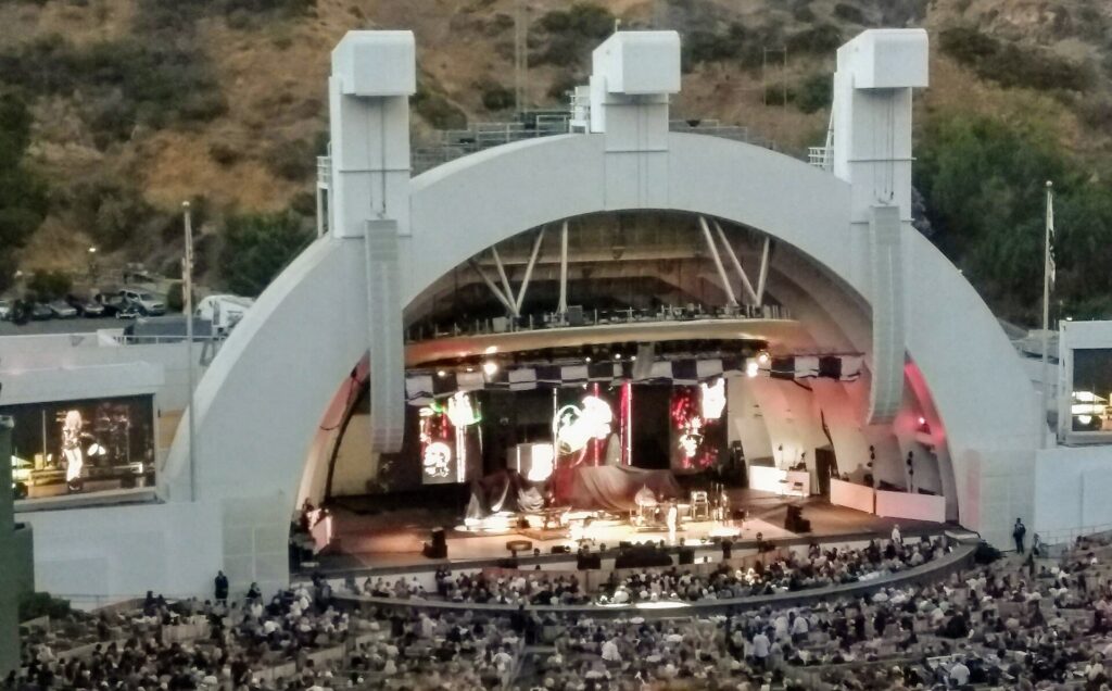 The Hollywood Bowl amphitheater in the Hollywood Hills