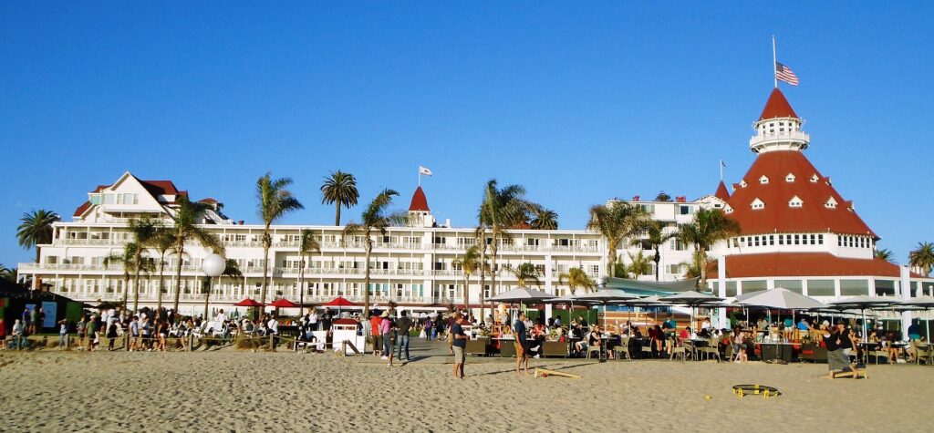 The Hotel del Coronado and Coronado Beach