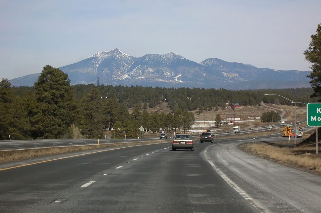 Interstate 17 near Flagstaff in the Arizona high country
