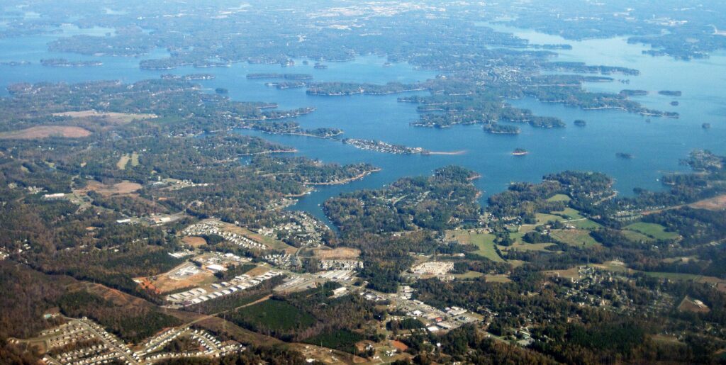 Lake Norman, north of Charlotte
