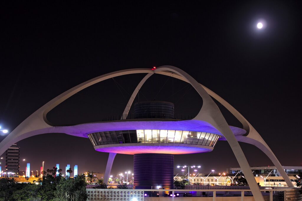 The Theme Building at Los Angeles International Airport (LAX)