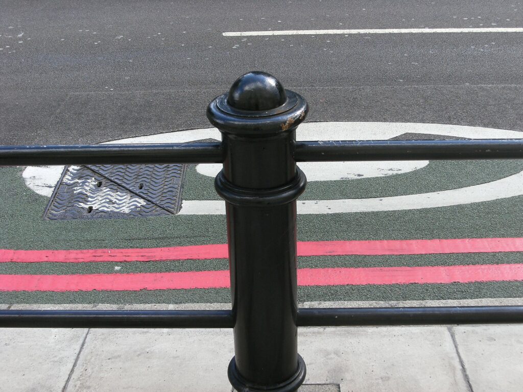 A Congestion Charge zone entry sign on a street in central London