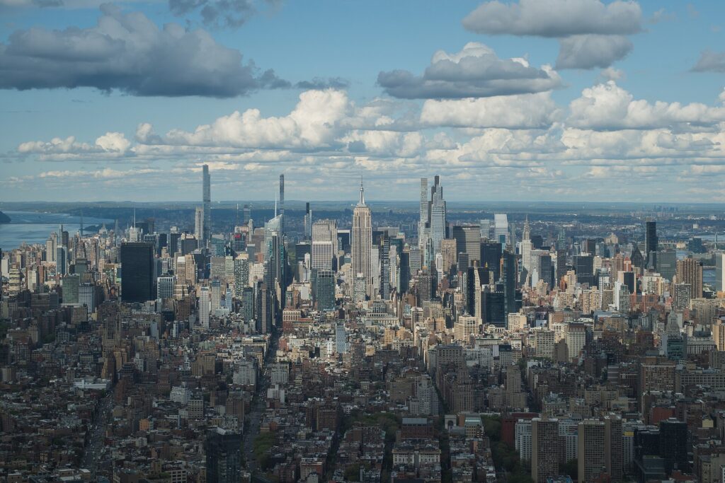 The Midtown Manhattan skyline with the Empire State Building