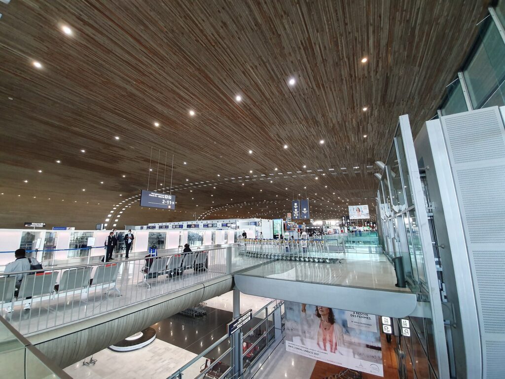 A terminal at Paris Charles de Gaulle Airport