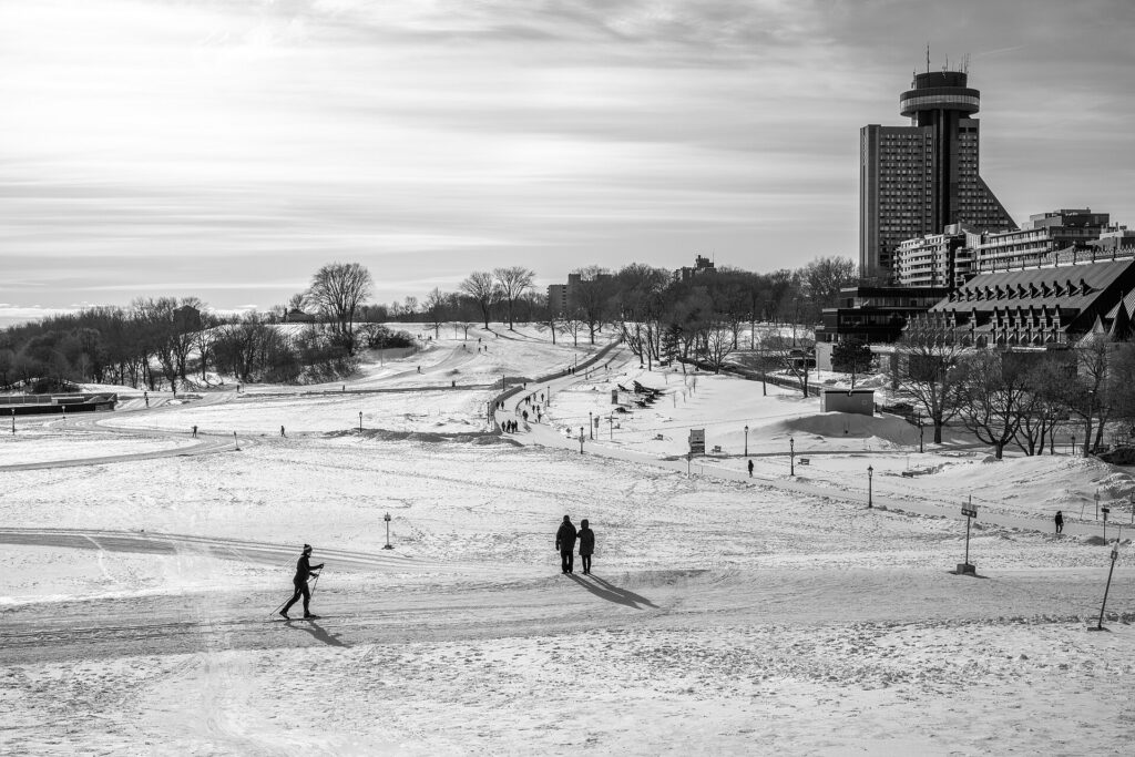 The Plains of Abraham in Quebec City in summer