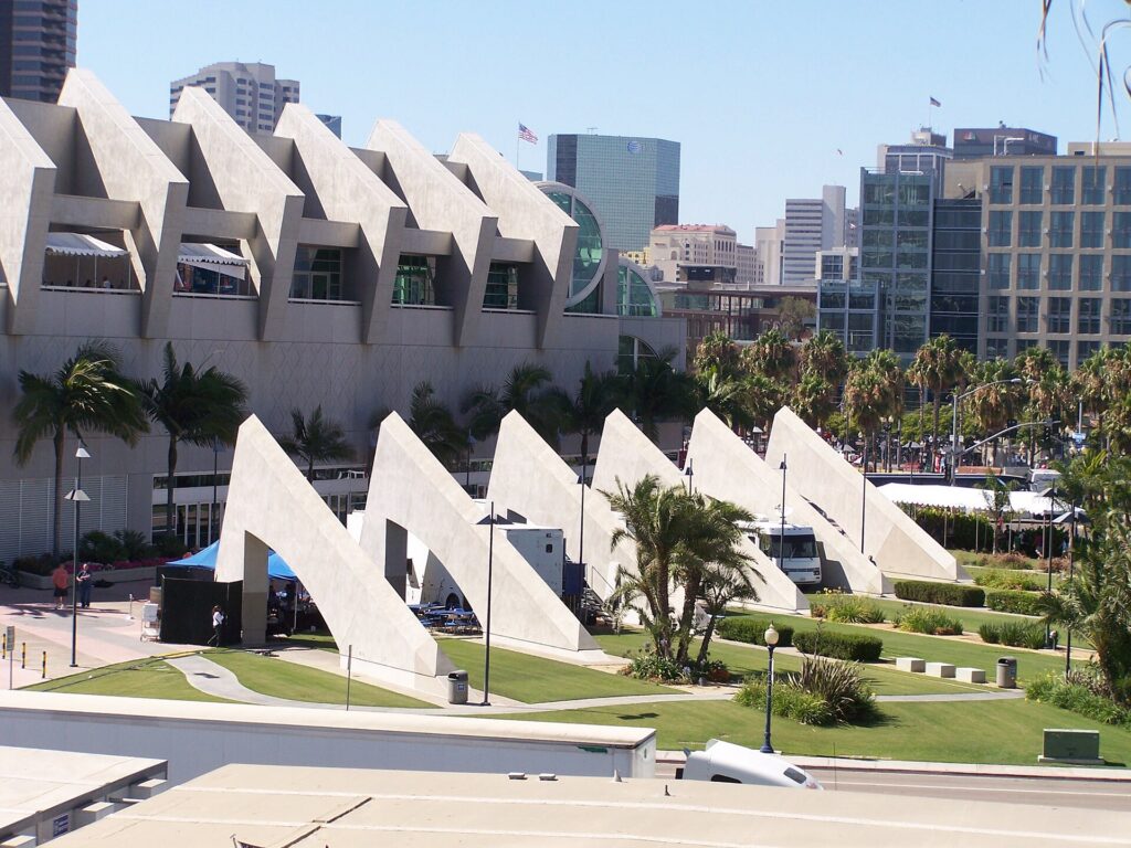 The San Diego Convention Center during Comic-Con