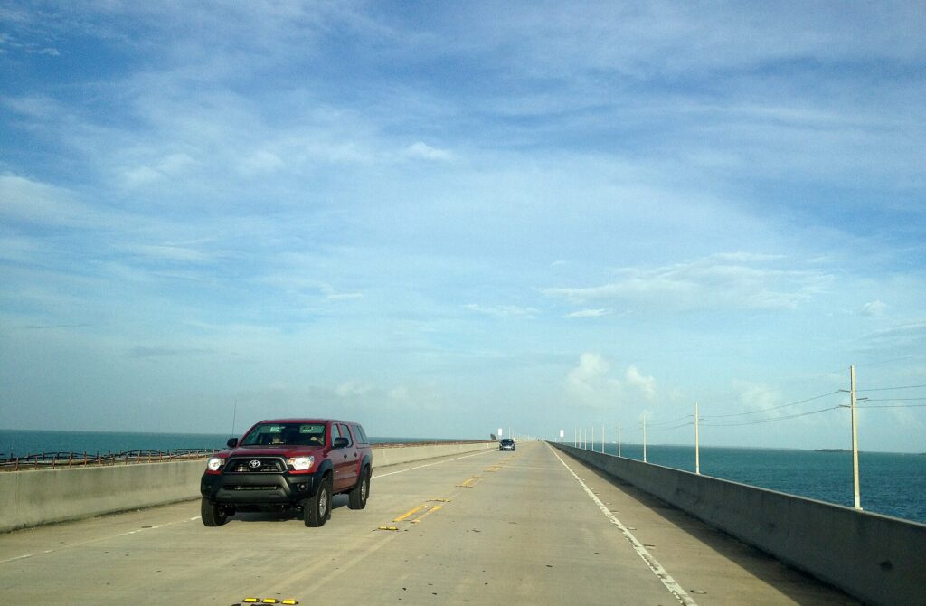 The Seven Mile Bridge on the Overseas Highway in the Florida Keys
