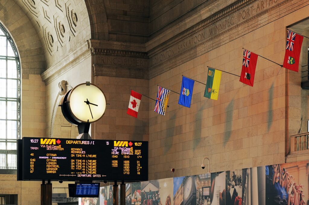 The Great Hall inside Union Station, Toronto